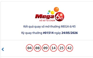 Ngày 24-5, xổ số Vietlott có vé trúng giải Jackpot